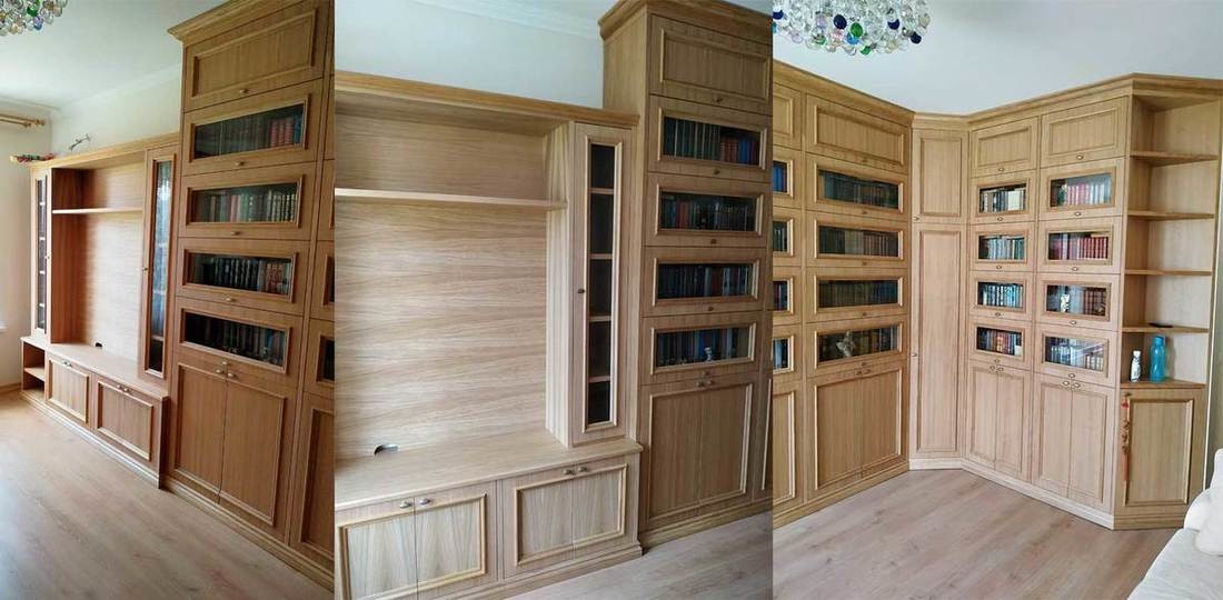 Угловой книжный шкаф "Альберт"