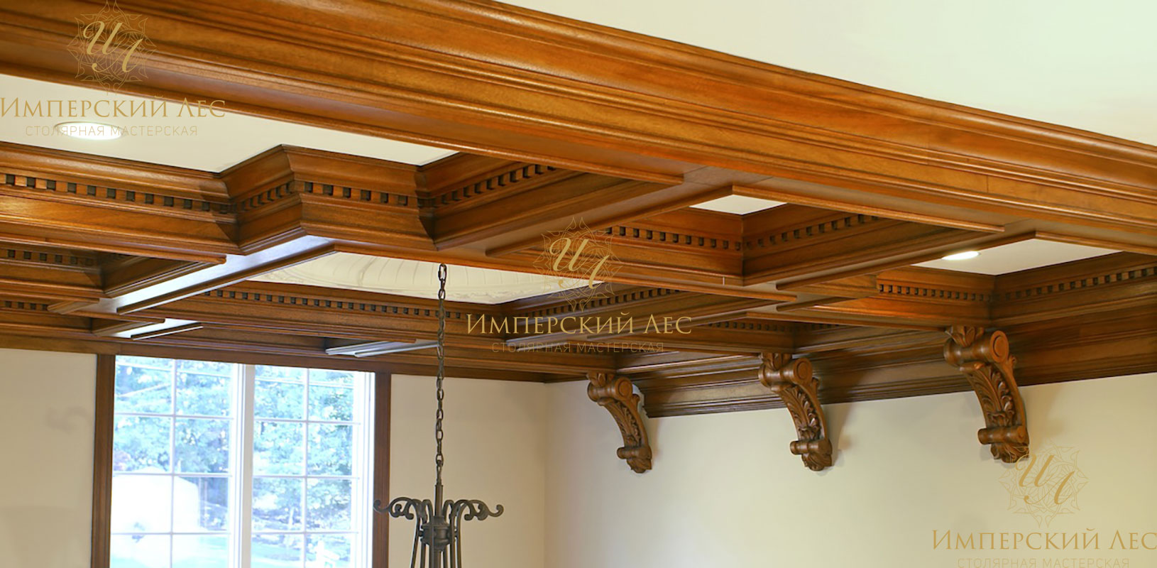 Деревянный потолок IW Solid oak