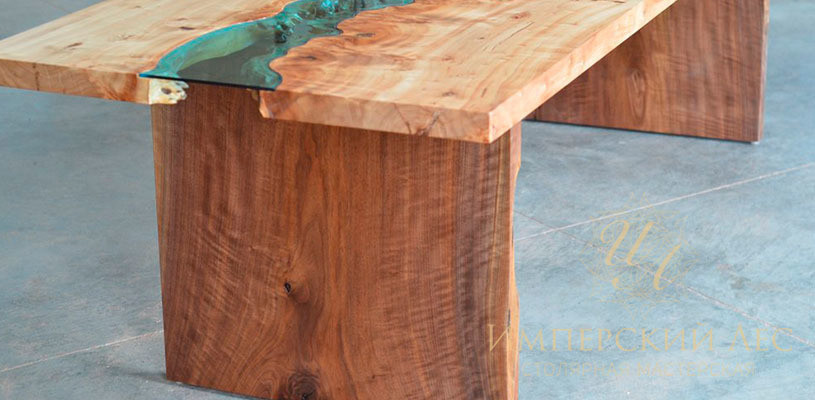 Стол IW wood & glass