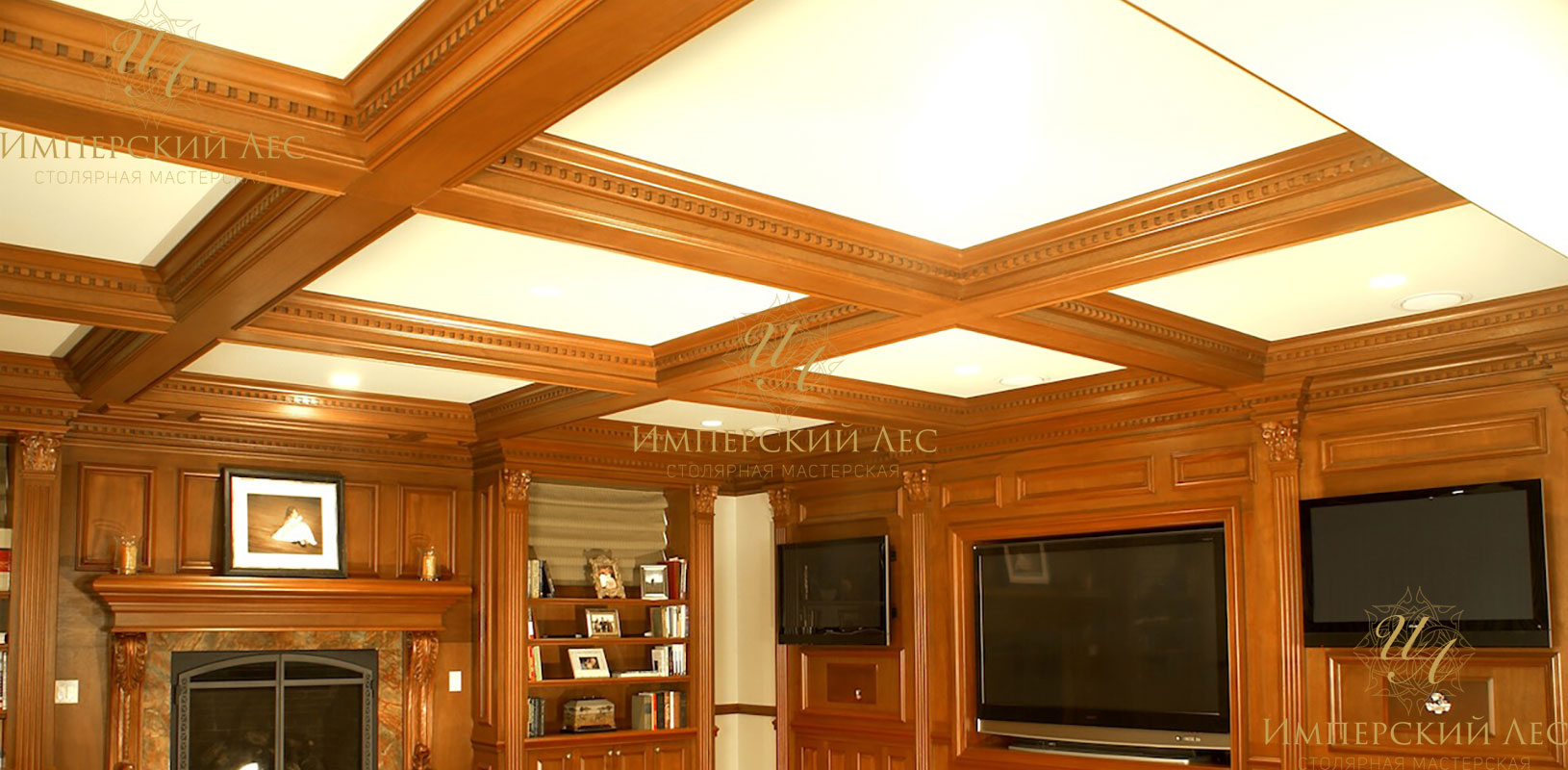 Деревянный потолок IW Solid oak