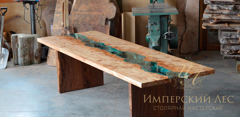 Стол IW wood & glass